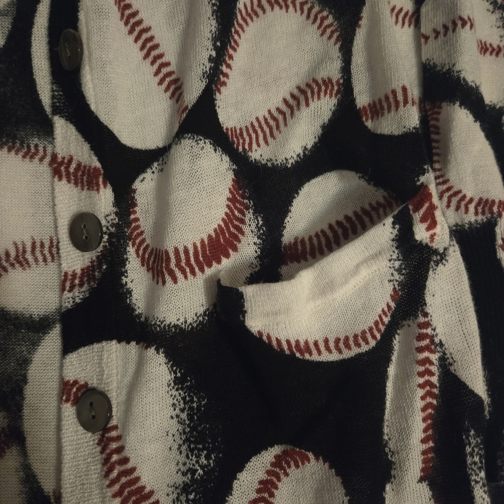 Baseball cardigan. NWT. Size small